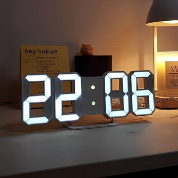 3D LED Digital Clock â Wall & Desk Use | Modern Bright Display