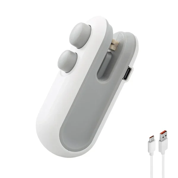 2-in-1 Mini Portable Heat Sealer | USB Rechargeable Food Storage & Plastic Bag Sealing Machine